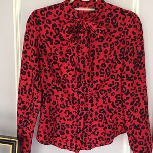 Red leopard shirt